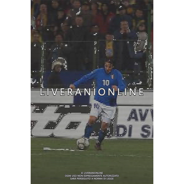 24-01-2001 BUCAREST-QUALIFICAZIONI MONDIALI ROMANIA ITALIA 0-2 NELLA FOTO ALESSANDRO DEL PIERO AG ALDO LIVERANI SAS