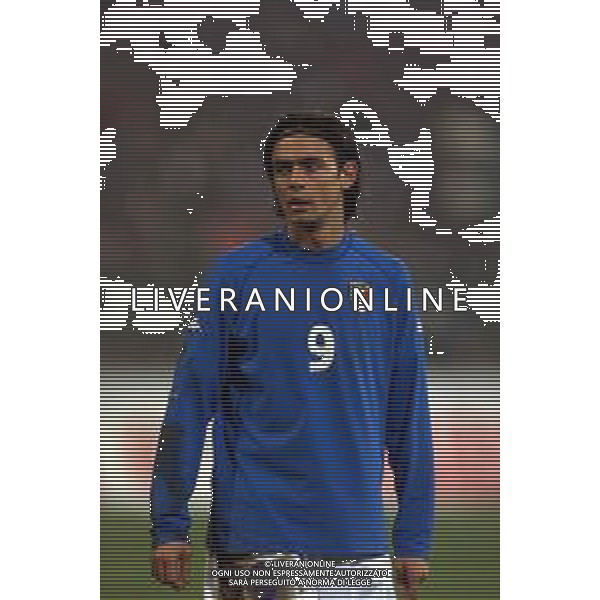 24-01-2001 BUCAREST-QUALIFICAZIONI MONDIALI ROMANIA ITALIA 0-2 NELLA FOTO FILIPPO INZAGHI AG ALDO LIVERANI SAS
