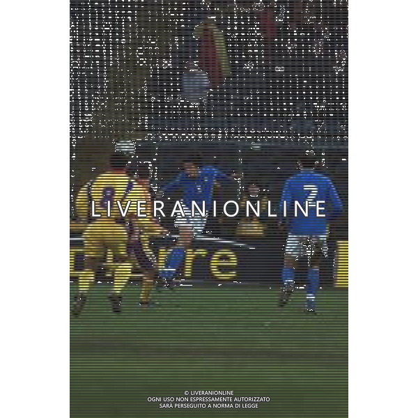 24-01-2001 BUCAREST-QUALIFICAZIONI MONDIALI ROMANIA ITALIA 0-2 NELLA FOTO PAOLO MALDINI AG ALDO LIVERANI SAS