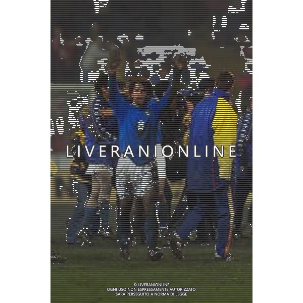 24-01-2001 BUCAREST-QUALIFICAZIONI MONDIALI ROMANIA ITALIA 0-2 NELLA FOTO DAMIANO TOMMASI AG ALDO LIVERANI SAS
