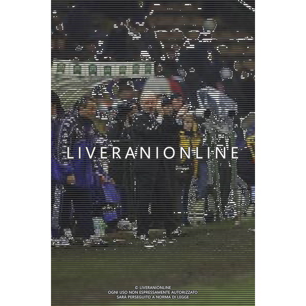 24-01-2001 BUCAREST-QUALIFICAZIONI MONDIALI ROMANIA ITALIA 0-2 NELLA FOTO GIOVANNI TRAPATTONI ALLENATORE NAZIONALE ITALIANA AG ALDO LIVERANI SAS