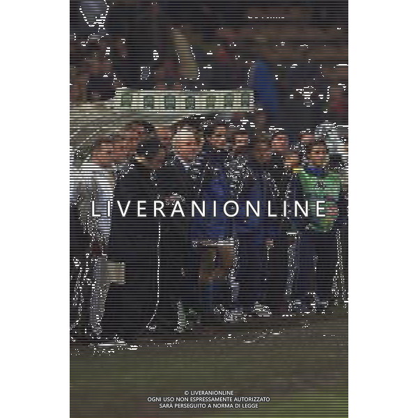 24-01-2001 BUCAREST-QUALIFICAZIONI MONDIALI ROMANIA ITALIA 0-2 NELLA FOTO GIOVANNI TRAPATTONI ALLENATORE NAZIONALE ITALIANA AG ALDO LIVERANI SAS