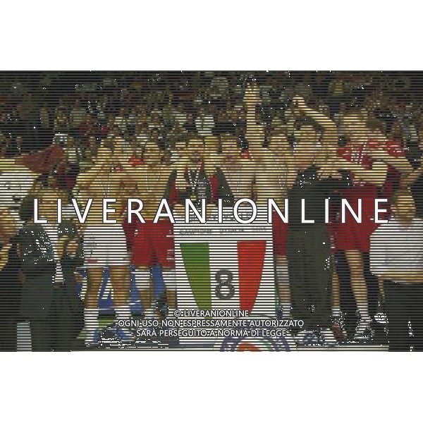 TREVISO 15/05/2005 PLAY OFF SCUDETTO SISLEY TREVISO-RPA PERUGIA NELLA FOTO:FESTEGGIAMENTI FOTO PAOLA GARBUIO/ALDO LIVERANI s.a.s