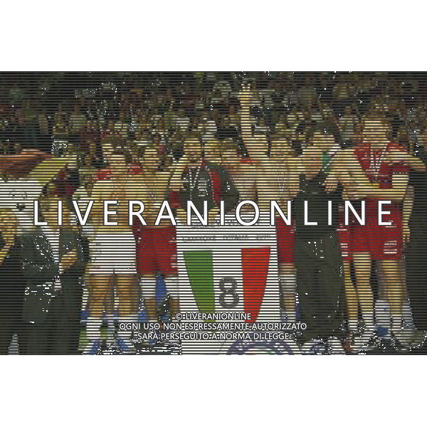 TREVISO 15/05/2005 PLAY OFF SCUDETTO SISLEY TREVISO-RPA PERUGIA NELLA FOTO:FESTEGGIAMENTI FOTO PAOLA GARBUIO/ALDO LIVERANI s.a.s