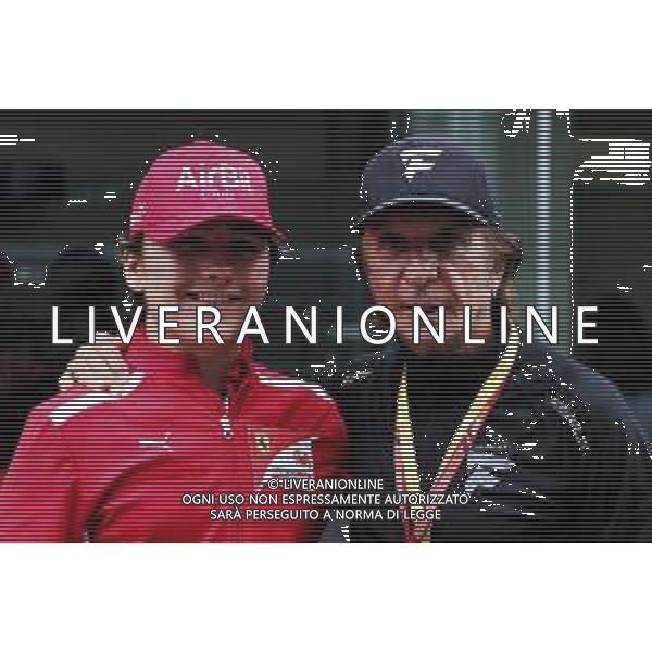 (L to R): Enzo Fittiapldi (BRA) Ferrari Academy Driver with Emerson Fittipaldi (BRA). 10.11.2018. Formula 1 World Championship, Rd 20, Brazilian Grand Prix, Sao Paulo, Brazil, Qualifying Day. AG ALDO LIVERANI SAS-ONLY ITALY