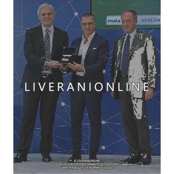 27esima edizione della Panchina d\'oro 2018 Firenze - 12.11.2018 Nella Foto:Marcello Nicchi Aurelio Andreazzoli Renzo Ulivieri Panchina d’argento Serie B /Ph.Vitez-Ag. Aldo Liverani