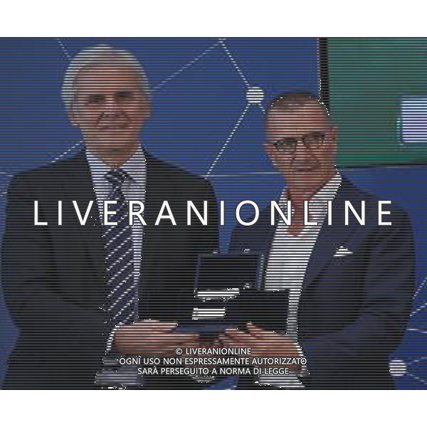 27esima edizione della Panchina d\'oro 2018 Firenze - 12.11.2018 Nella Foto:Marcello Nicchi Aurelio Andreazzoli Panchina d’argento Serie B /Ph.Vitez-Ag. Aldo Liverani