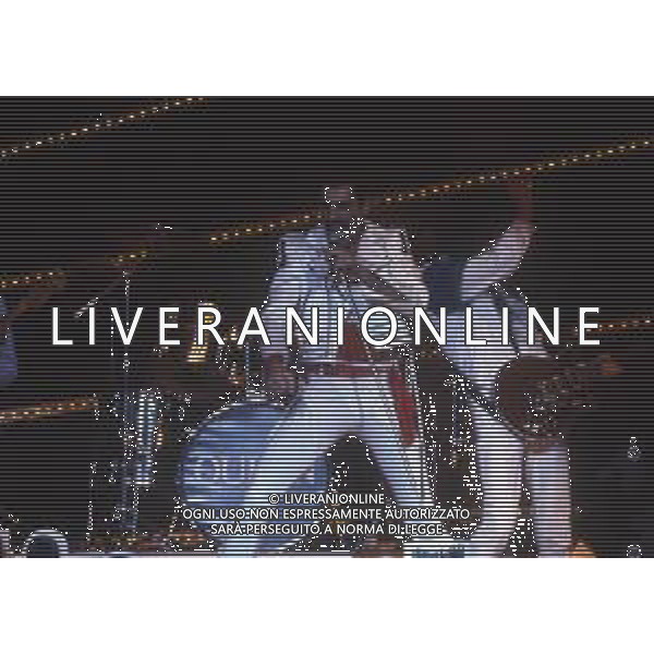 RETROSPETTIVA QUEEN COMPLESSO NELLA FOTO FREDDIE MERCURY CANTANTE DEI QUEEN AG ALDO LIVERANI SAS