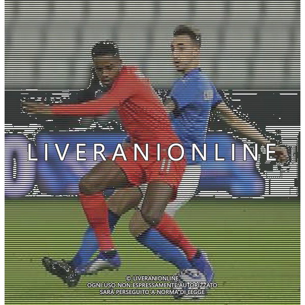Amichevole Ferrara - 15.11.2018 Italia-Inghilterra U21 Nella Foto: Ryan Sessegnon - Gaetano Castrovilli /Ph.Vitez-Ag. Aldo Liverani