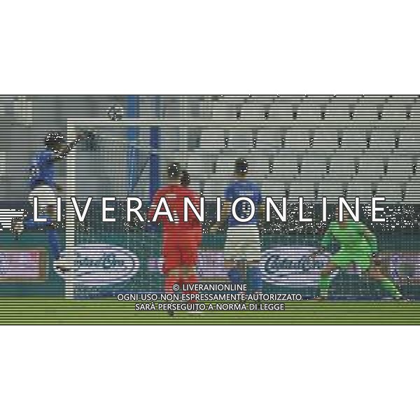 Amichevole Ferrara - 15.11.2018 Italia-Inghilterra U21 Nella Foto: Moise Kean in gol su colpo di testa /Ph.Vitez-Ag. Aldo Liverani
