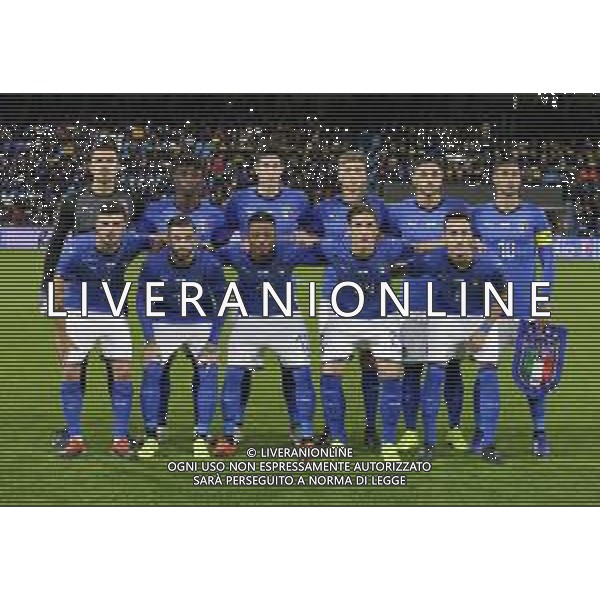 Amichevole Ferrara - 15.11.2018 Italia-Inghilterra U21 Nella Foto:italia squadra formazione audero,pezzella,bastoni,castrovilli,cutrone,mandragora,parigini,adjapong,romagna,kean,zaniolo /Ph.Vitez-Ag. Aldo Liverani