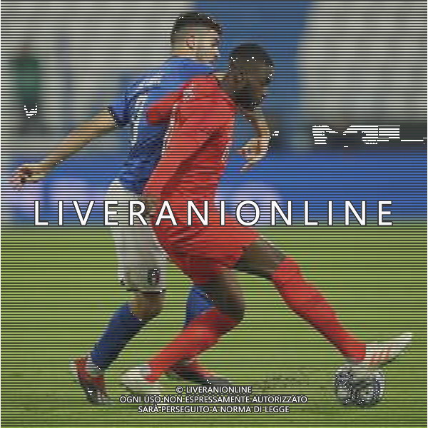 Amichevole Ferrara - 15.11.2018 Italia-Inghilterra U21 Nella Foto: Fikayo Tomori e patrick cutrone /Ph.Vitez-Ag. Aldo Liverani