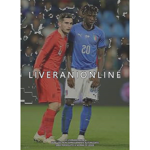 Amichevole Ferrara - 15.11.2018 Italia-Inghilterra U21 Nella Foto: Moise Kean - Lewis Cook /Ph.Vitez-Ag. Aldo Liverani