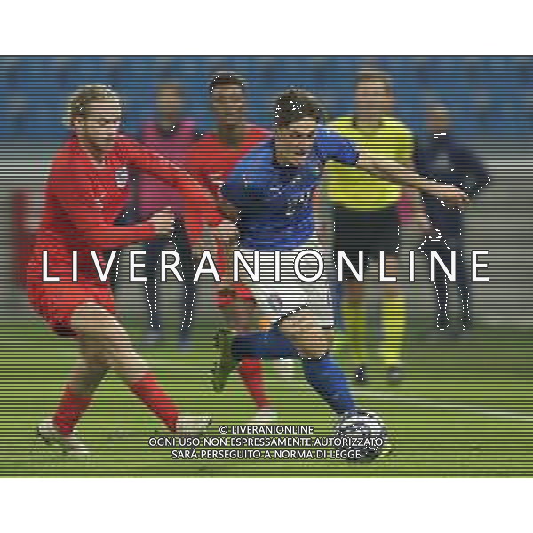 Amichevole Ferrara - 15.11.2018 Italia-Inghilterra U21 Nella Foto: nicolo\' zaniolo - Thomas Davies /Ph.Vitez-Ag. Aldo Liverani