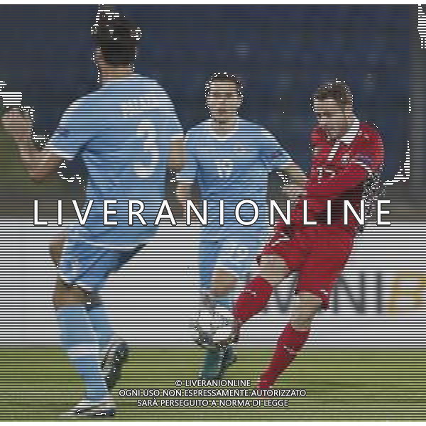 UEFA Nations League D gruppo 2 San Marino - Moldavia 15/11/2018 nella foto: Alexandru Antoniuc (Moldova) Grandoni Andrea (San Marino) Palazzi Mirko (San Marino) ©Claudio Zamagni/Agenzi Aldo Liverani s.a.s. Alexandru Antoniuc (Moldova) Palazzi Mirko (San Marino) Grandoni Andrea (San Marino) during UEFA Nations League Group Stage D - group 2 between San Marino and Moldova at San Marino Olympic Stadium on November 15 2018 photo credit by Claudio Zamagni/Aldo Liverani Photo Agency