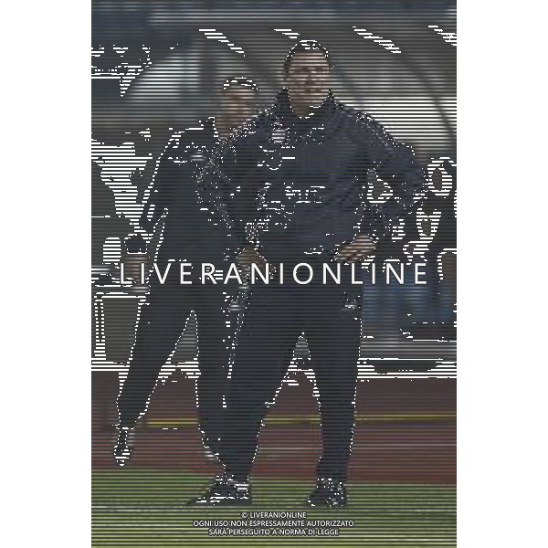 UEFA Nations League D gruppo 2 San Marino - Moldavia 15/11/2018 nella foto: Alexandru Spiridon Moldova’s coach ©Claudio Zamagni/Agenzi Aldo Liverani s.a.s. Alexandru Spiridon Moldova’s coach during UEFA Nations League Group Stage D - group 2 between San Marino and Moldova at San Marino Olympic Stadium on November 15 2018 photo credit by Claudio Zamagni/Aldo Liverani Photo Agency