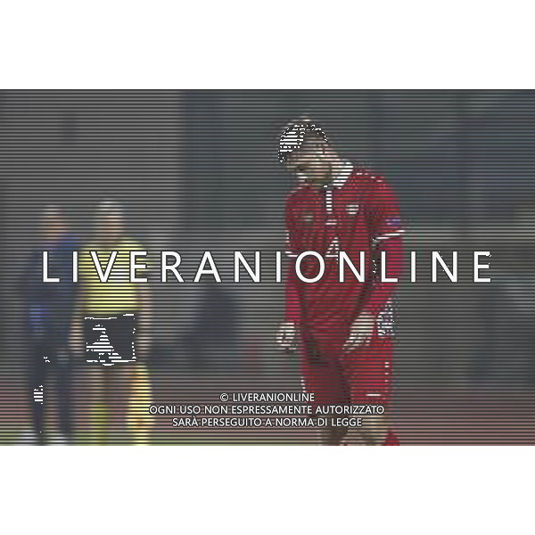 UEFA Nations League D gruppo 2 San Marino - Moldavia 15/11/2018 nella foto: delusione Catalin Carp (Moldova) ©Claudio Zamagni/Agenzi Aldo Liverani s.a.s. the delusion of Catalin Carp (Moldova) during UEFA Nations League Group Stage D - group 2 between San Marino and Moldova at San Marino Olympic Stadium on November 15 2018 photo credit by Claudio Zamagni/Aldo Liverani Photo Agency