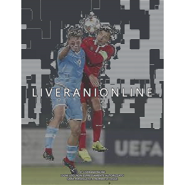 UEFA Nations League D gruppo 2 San Marino - Moldavia 15/11/2018 nella foto: Golinucci Enrico (San Marino) Alexandru Epureanu (Moldova) ©Claudio Zamagni/Agenzi Aldo Liverani s.a.s. Golinucci Enrico (San Marino) Alexandru Epureanu (Moldova) during UEFA Nations League Group Stage D - group 2 between San Marino and Moldova at San Marino Olympic Stadium on November 15 2018 photo credit by Claudio Zamagni/Aldo Liverani Photo Agency
