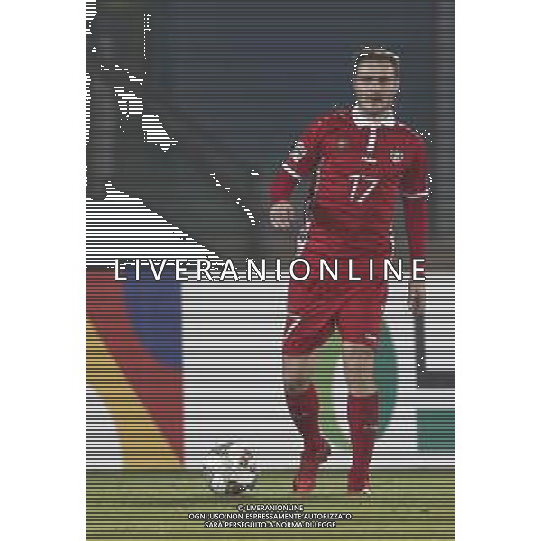 UEFA Nations League D gruppo 2 San Marino - Moldavia 15/11/2018 nella foto: Alexandru Antoniuc (Moldova) ©Claudio Zamagni/Agenzi Aldo Liverani s.a.s. Alexandru Antoniuc (Moldova) during UEFA Nations League Group Stage D - group 2 between San Marino and Moldova at San Marino Olympic Stadium on November 15 2018 photo credit by Claudio Zamagni/Aldo Liverani Photo Agency