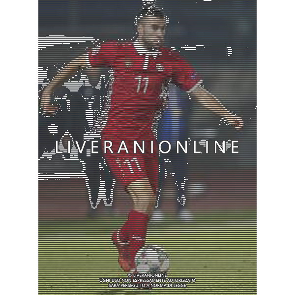 UEFA Nations League D gruppo 2 San Marino - Moldavia 15/11/2018 nella foto: Radu Ginsari (Moldova) ©Claudio Zamagni/Agenzi Aldo Liverani s.a.s. Radu Ginsari (Moldova) during UEFA Nations League Group Stage D - group 2 between San Marino and Moldova at San Marino Olympic Stadium on November 15 2018 photo credit by Claudio Zamagni/Aldo Liverani Photo Agency