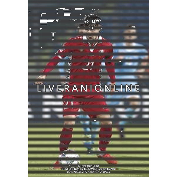 UEFA Nations League D gruppo 2 San Marino - Moldavia 15/11/2018 nella foto: Vitalie Damascan (Moldova) ©Claudio Zamagni/Agenzi Aldo Liverani s.a.s. Vitalie Damascan (Moldova) during UEFA Nations League Group Stage D - group 2 between San Marino and Moldova at San Marino Olympic Stadium on November 15 2018 photo credit by Claudio Zamagni/Aldo Liverani Photo Agency