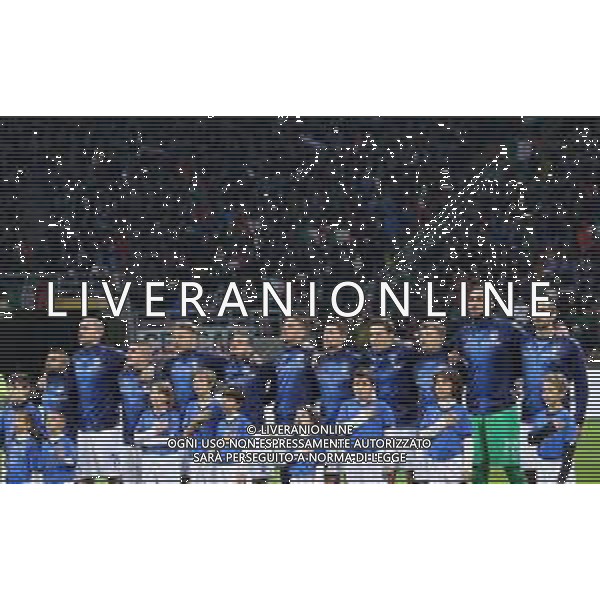 UEFA Nations League A Group 3 Milano - 17.11.2018 Italia-Portogallo Nella Foto:italia durante l’inno nazionale /Ph.Vitez-Ag. Aldo Liverani