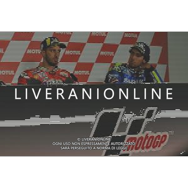 VALENCIA, MOTOGP,CONFERENZA POST GARA, 18-11-2018, GRAN PREMIO DELLA COMUNITA\' VALENCIANA. NELLA FOTO: ALEX RINS-ANDREA DOVIZIOSO / AGENZIA ALDO LIVERANI SAS