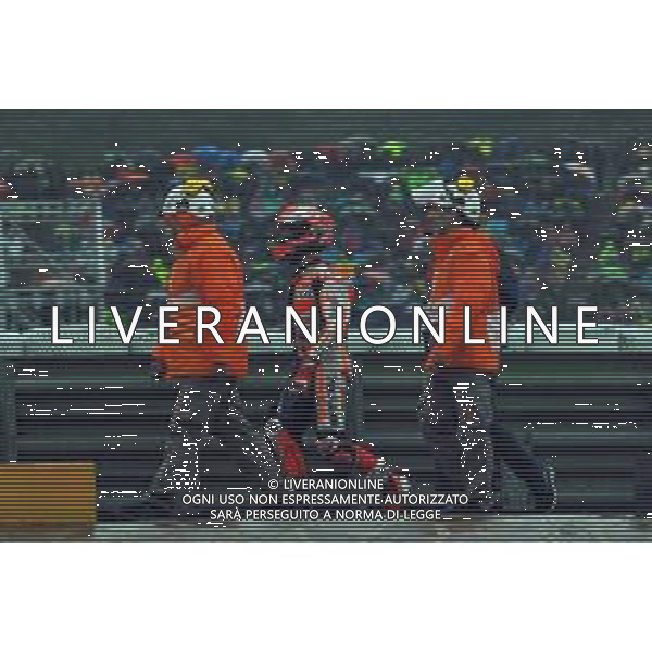 VALENCIA, MOTOGP,FASI GARA, 18-11-2018, GRAN PREMIO DELLA COMUNITA\' VALENCIANA. NELLA FOTO: MARC MARQUEZ DOPO LA CADUTA. ©IEMMI / AGENZIA ALDO LIVERANI SAS