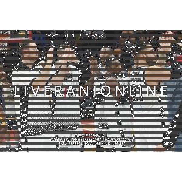 Virtus Segafredo BOLOGNA - Fiat TORINO BASKET Settima giornata del campionato di Serie A1 PalaDozza Bologna 18.11.2018 NELLA FOTO Esultanza a fine gara ©OPTIMAFOTO / AGENZIA ALDO LIVERANI SAS