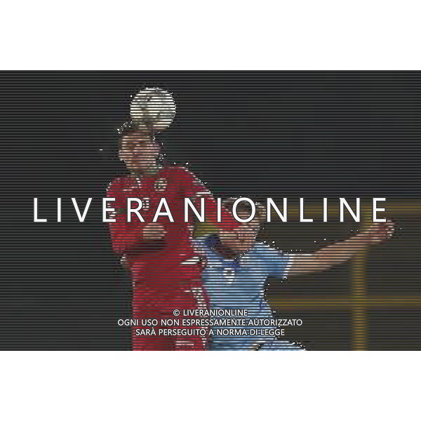 UEFA Nations League D gruppo 2 San Marino - Bielorussia 18/11/2018 nella foto: Sergei Politevich (Bielorussia - Belarus) Nanni Nicola (San Marino) ©Claudio Zamagni/Agenzi Aldo Liverani s.a.s. Sergei Politevich (Bielorussia - Belarus) Nanni Nicola (San Marino) during UEFA Nations League Group Stage D - group 2 between San Marino and Belarus at San Marino Olympic Stadium on November 18 2018 photo credit by Claudio Zamagni/Aldo Liverani Photo Agency / AGENZIA ALDO LIVERANI SAS