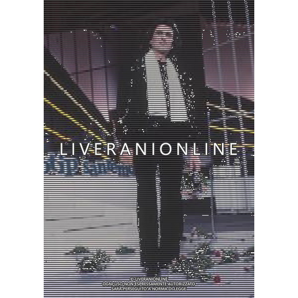 RETROSPETTIVA TOTO CUTUGNO CANTANTE 1984 NELLA FOTO TOTO CUTUGNO AL FESTIVAL DI SANREMO AG ALDO LIVERANI SAS