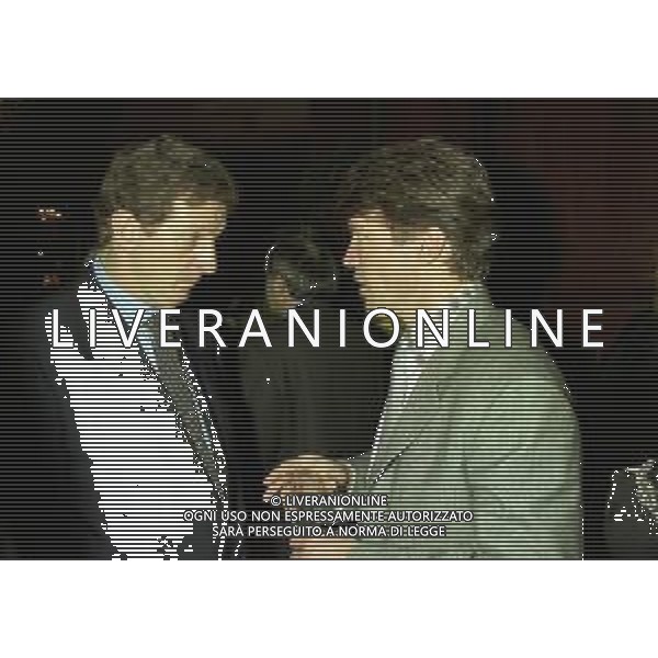 08-01-1996 MILANO-FIFA WORLD PLAYER TEATRO NAZIONALE NELLA FOTO ROY HODGSON E LOTHAR MATTHAUS AG ALDO LIVERANI SAS
