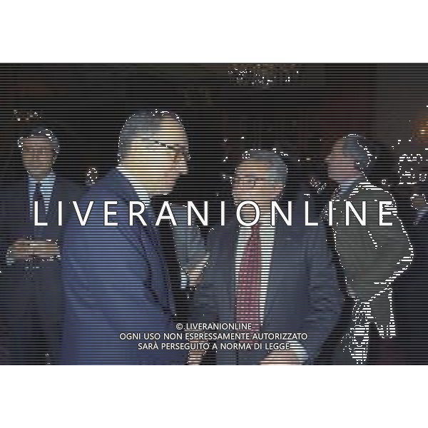 08-01-1996 MILANO-FIFA WORLD PLAYER TEATRO NAZIONALE NELLA FOTO FRANCO CARRARO E CANDIDO CANNAVO\' AG ALDO LIVERANI SAS