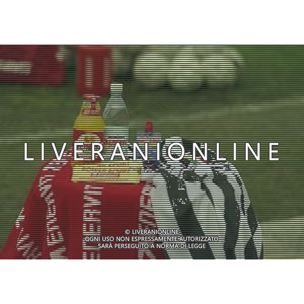 1995-1996 ALLENAMENTO JUVENTUS CALCIO NELLA FOTO PRODOTTI ENERVIT CON MAGLIA DELLA JUVENTUS AG ALDO LIVERANI SAS