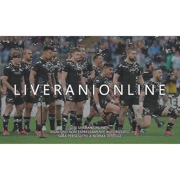 Cattolica Test Match Rugby 2018 Roma - 24.11.2018 Italia-Nuova Zelanda Nella Foto: la Ka Mate, il tipo di danza Haka tipico degli All Blacks /Ph.Vitez-Ag. Aldo Liverani