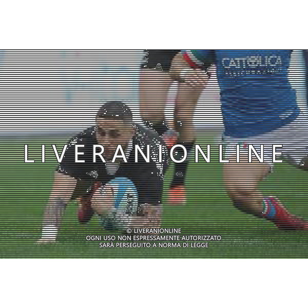Cattolica Test Match Rugby 2018 Roma - 24.11.2018 Italia-Nuova Zelanda Nella Foto:meta di tj perenara /Ph.Vitez-Ag. Aldo Liverani
