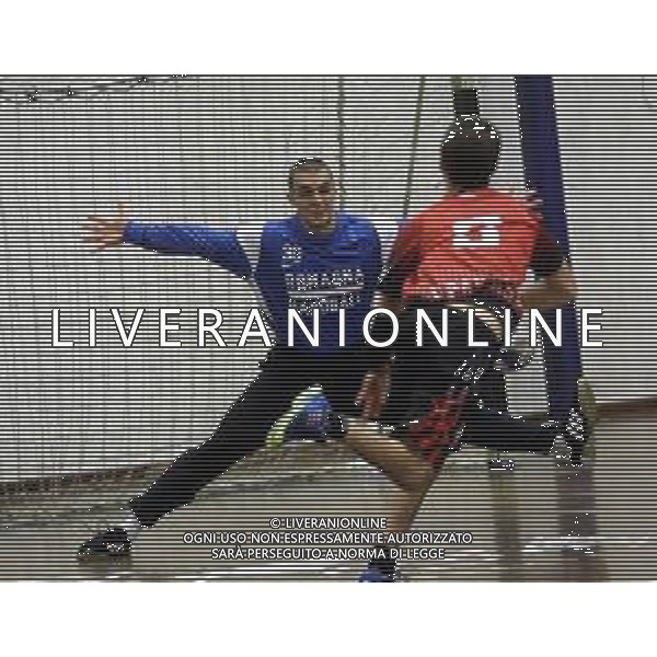 IMOLA 24 11 2018 PALLAMANO ROMAGNA HANDBALL-HANDBALL SPARTANAS BOLOGNA NELLA FOTO PORTIERE LORENZO MARTELLI IMOLA ©SANNA / AGENZIA ALDO LIVERANI SAS
