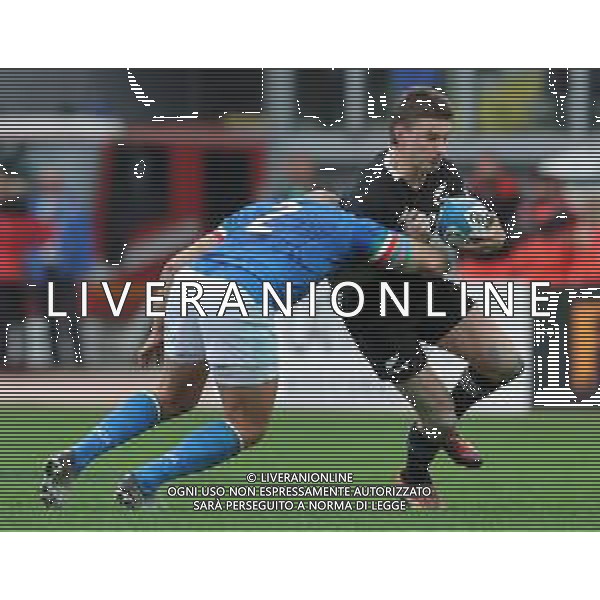 Cattolica Test Match Rugby 2018 Roma - 24.11.2018 Italia-Nuova Zelanda Nella Foto:Beauden Barrett - Leonardo Ghiraldini /Ph.Vitez-Ag. Aldo Liverani