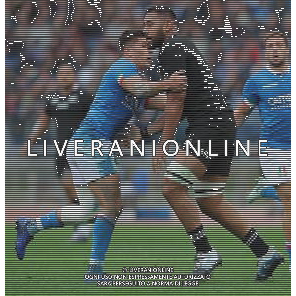 Cattolica Test Match Rugby 2018 Roma - 24.11.2018 Italia-Nuova Zelanda Nella Foto:Patrick Tuipulotu - Tommaso Allan /Ph.Vitez-Ag. Aldo Liverani