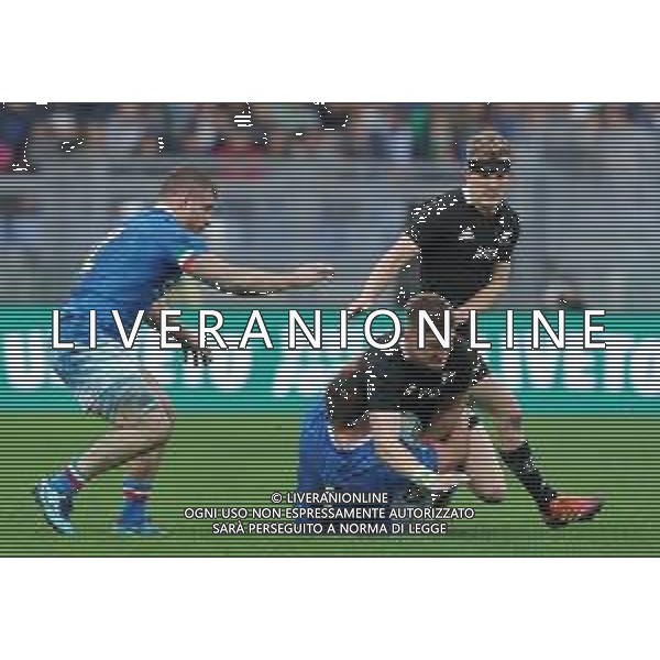 Cattolica Test Match Rugby 2018 Roma - 24.11.2018 Italia-Nuova Zelanda Nella Foto:Jordie Barrett - Andrea Lovotti /Ph.Vitez-Ag. Aldo Liverani