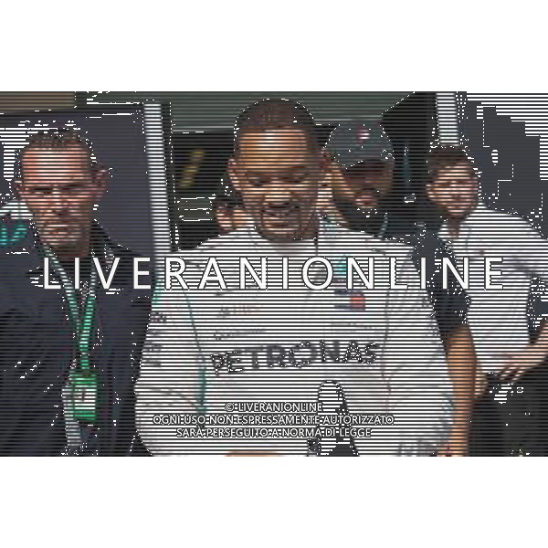 Will Smith (USA) Actor with the Mercedes AMG F1 team. 25.11.2018. Formula 1 World Championship, Rd 21, Abu Dhabi Grand Prix, Yas Marina Circuit, Abu Dhabi, Race Day. AG ALDO LIVERANI SAS-ONLY ITALY