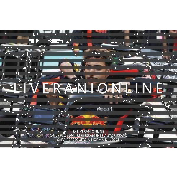 Daniel Ricciardo (AUS) Red Bull Racing RB14 on the grid. 25.11.2018. Formula 1 World Championship, Rd 21, Abu Dhabi Grand Prix, Yas Marina Circuit, Abu Dhabi, Race Day. AG ALDO LIVERANI SAS-ONLY ITALY