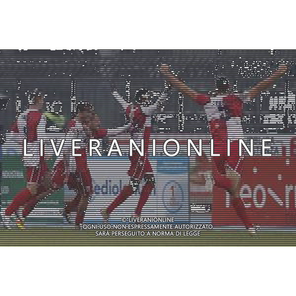 Rimini - Virtus Verona Campionato di calcio serie C girone B 25/11/2018 nella foto: Esultanza rimini dopo il gol di Badje Modou ©Claudio Zamagni/Agenzia Aldo Liverani / AGENZIA ALDO LIVERANI SAS