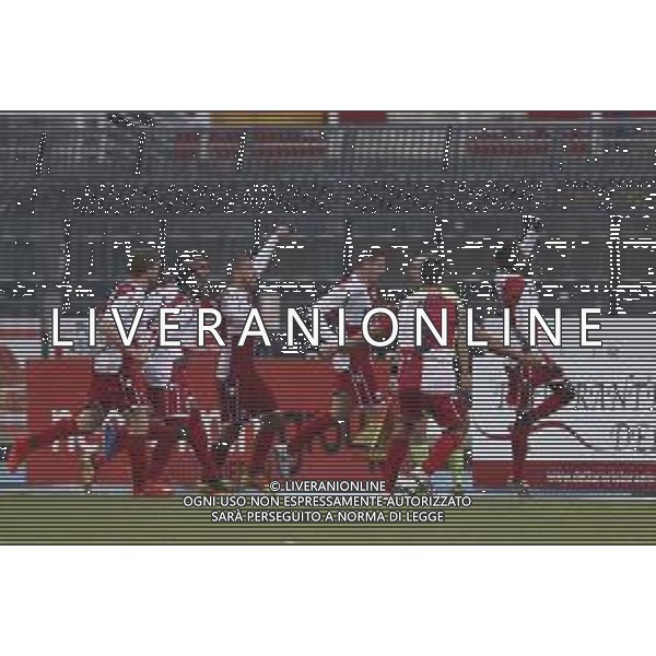 Rimini - Virtus Verona Campionato di calcio serie C girone B 25/11/2018 nella foto: Esultanza rimini dopo il gol di Badje Modou ©Claudio Zamagni/Agenzia Aldo Liverani / AGENZIA ALDO LIVERANI SAS