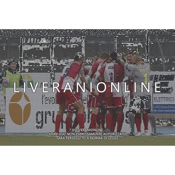 Rimini - Virtus Verona Campionato di calcio serie C girone B 25/11/2018 nella foto: Esultanza rimini dopo il gol di Badje Modou ©Claudio Zamagni/Agenzia Aldo Liverani / AGENZIA ALDO LIVERANI SAS