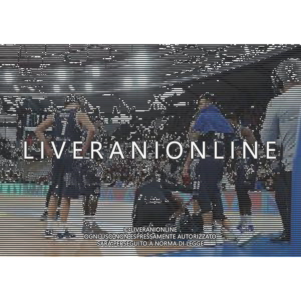 infortunio Marco Ceron ,Germani Basket Brescia - Fiat Torino Auxilium partita di campionato LBA serie A, Brescia 25 novembre 2018. Ph Fotolive Simone Venezia / AGENZIA ALDO LIVERANI SAS