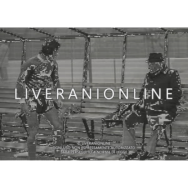 1975 VARESE-ALLENAMENTO NAZIONALE ITALIANA DI CALCIO PRIMA DELL\'INCONTRO CON LA NAZIONALE OLANDESE NELLA FOTO FULVIO BERNARDINI CON PAOLO PULICI AG ALDO LIVERANI SAS