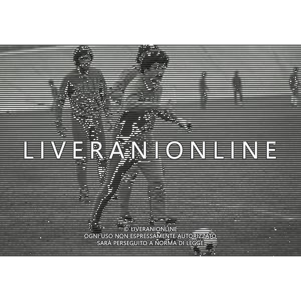 1975 VARESE-ALLENAMENTO NAZIONALE ITALIANA DI CALCIO PRIMA DELL\'INCONTRO CON LA NAZIONALE OLANDESE NELLA FOTO MORENO ROGGI AG ALDO LIVERANI SAS