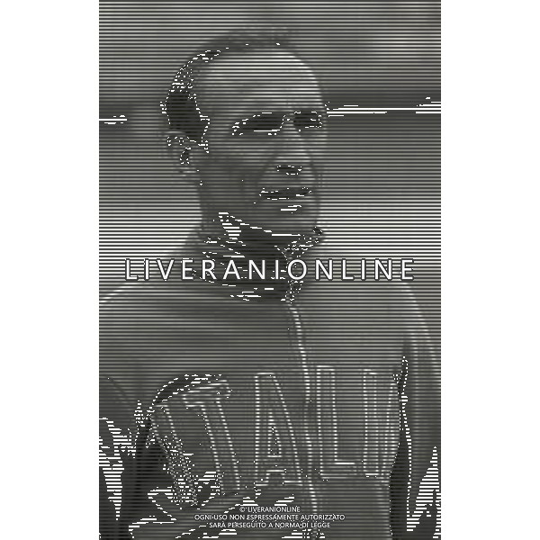 1975 VARESE-ALLENAMENTO NAZIONALE ITALIANA DI CALCIO PRIMA DELL\'INCONTRO CON LA NAZIONALE OLANDESE NELLA FOTO ENZO BEARZOT AG ALDO LIVERANI SAS