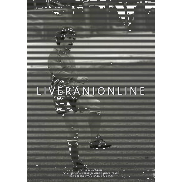 1975 VARESE-ALLENAMENTO NAZIONALE ITALIANA DI CALCIO PRIMA DELL\'INCONTRO CON LA NAZIONALE OLANDESE NELLA FOTO GIUSPPE SAVOLDI AG ALDO LIVERANI SAS